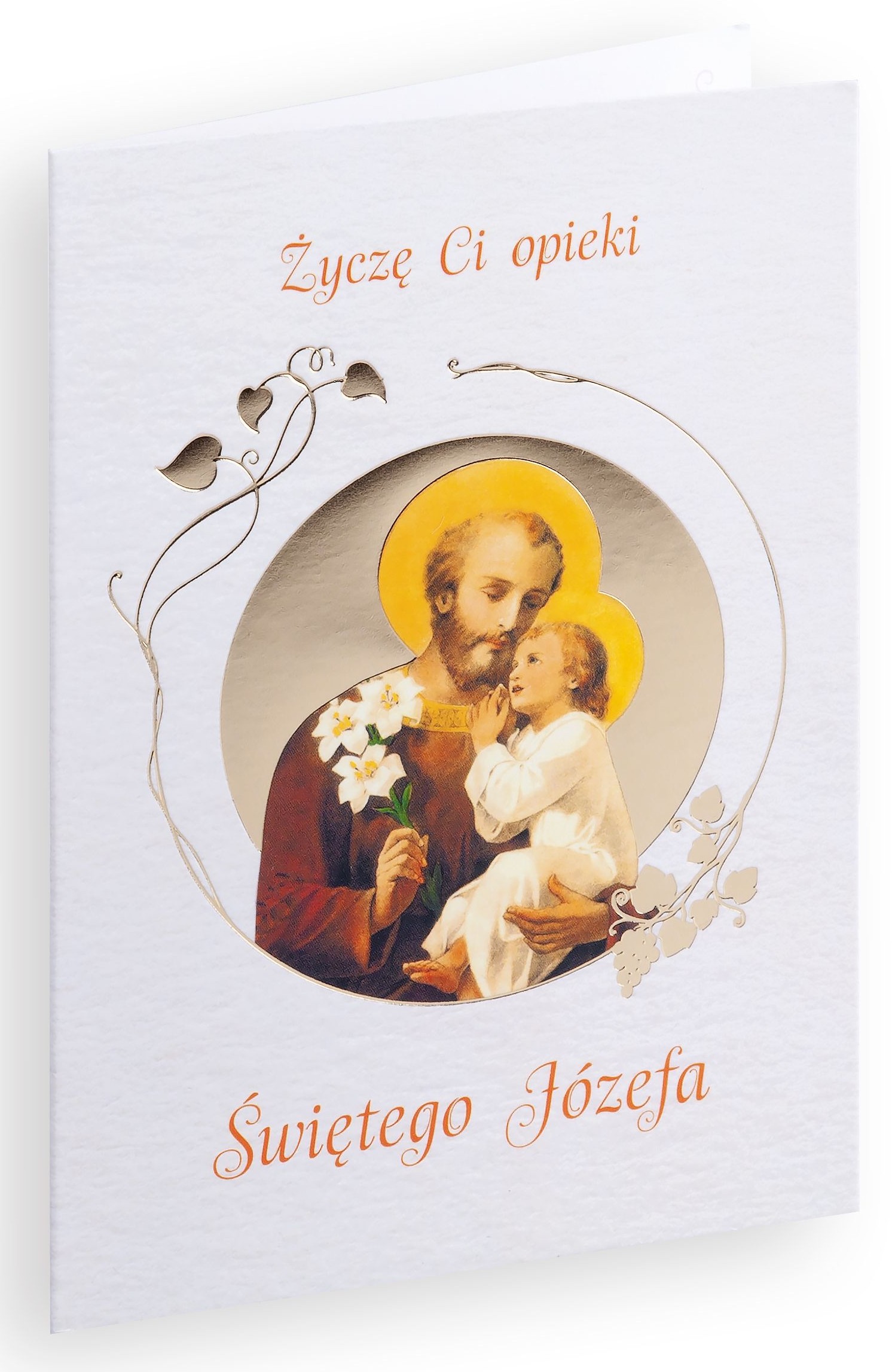 Karnet z kopertą: Ze Świętymi 4 - Życzę Ci opieki Świętego Józefa