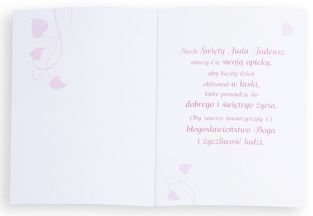 Karnet z kopertą: Ze Świętymi 8 - Życzę Ci opieki Świętego Judy Tadeusza