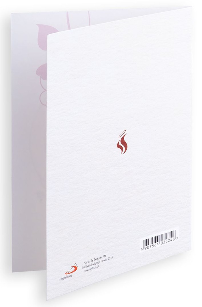 Karnet z kopertą: Ze Świętymi 11 - Życzę Ci opieki Świętej Filomeny