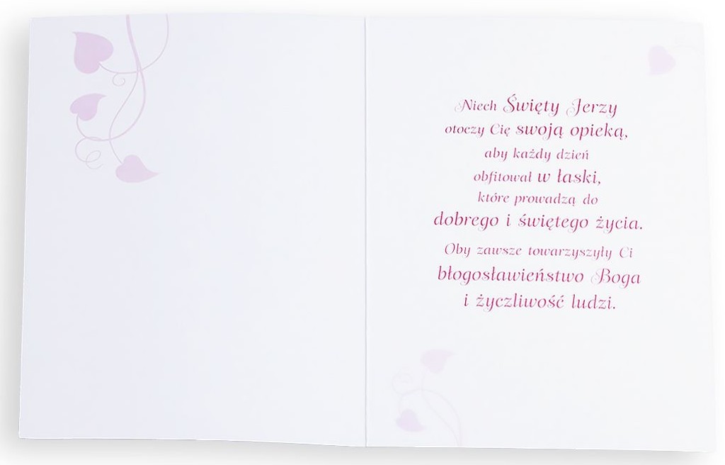 Karnet z kopertą: Ze Świętymi 12 - Życzę Ci opieki Świętego Jerzego
