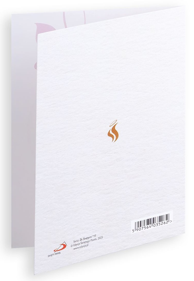 Karnet z kopertą: Ze Świętymi 13 - Życzę Ci opieki Świętej Agaty