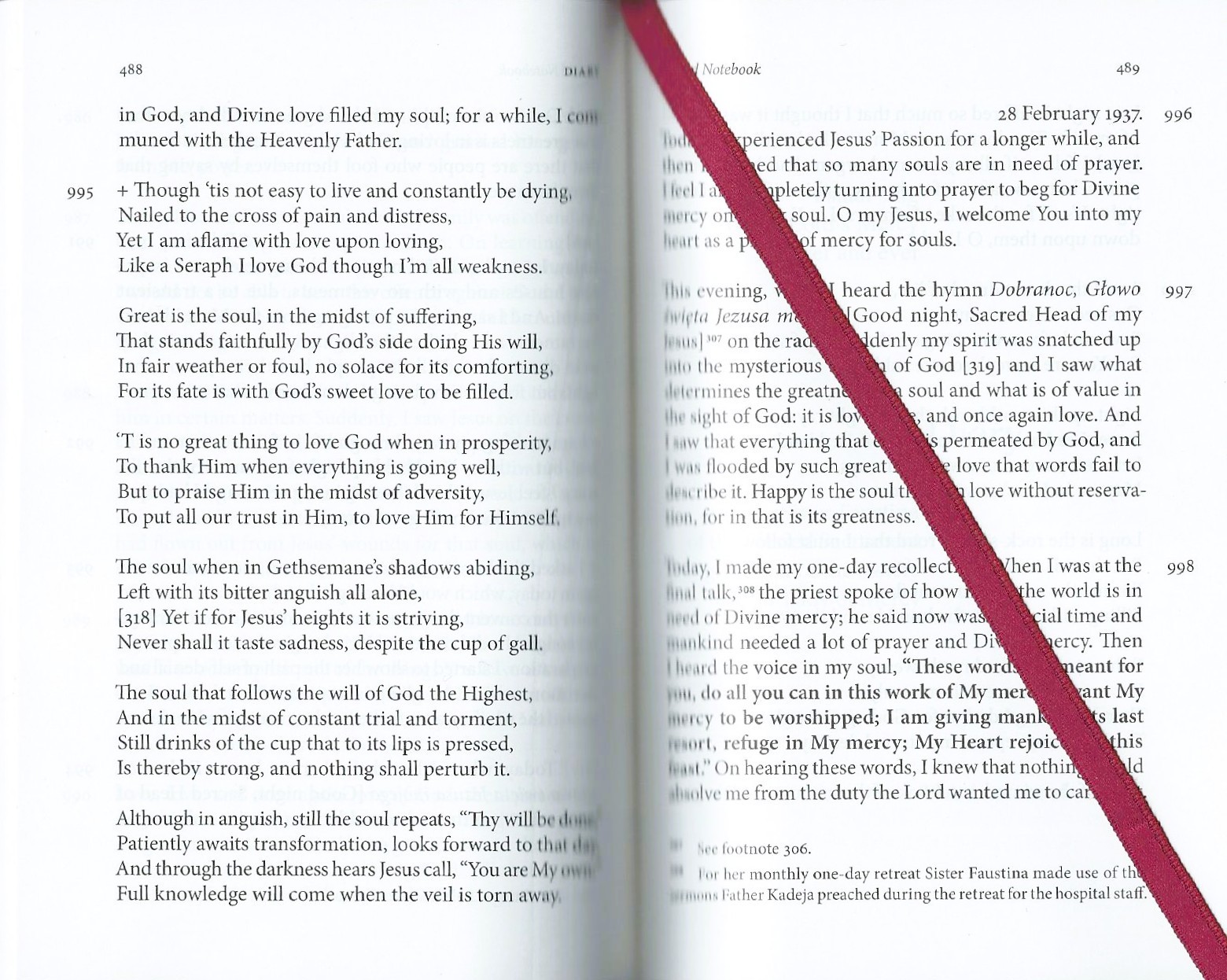 DIARY - Dzienniczek w jęz. angielskim (oprawa duża, twarda) - św. Siostra Faustyna Kowalska