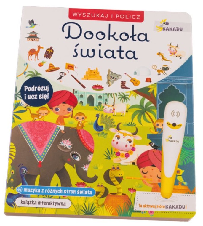 KAKADU: Dookoła świata. WYSZUKAJ I POLICZ (książka interaktywna) - Marzia Giordano