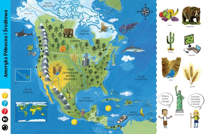 KAKADU: OBRAZKOWY Atlas świata (książka interaktywna) - Catherine Bruzzone