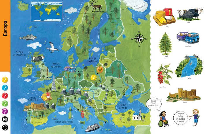 KAKADU: OBRAZKOWY Atlas świata (książka interaktywna) - Catherine Bruzzone