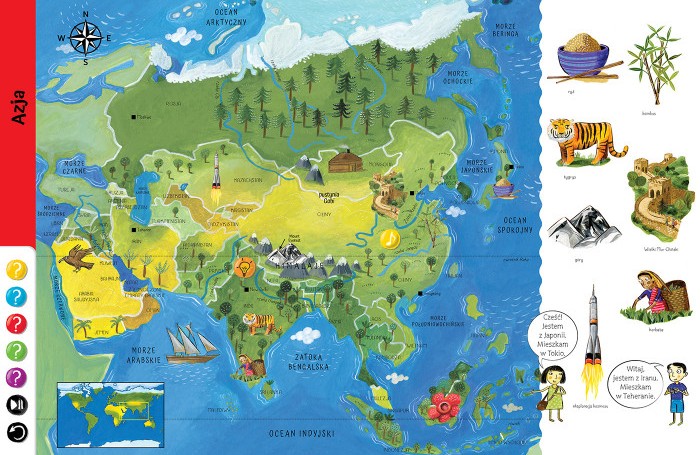 KAKADU: OBRAZKOWY Atlas świata (książka interaktywna) - Catherine Bruzzone