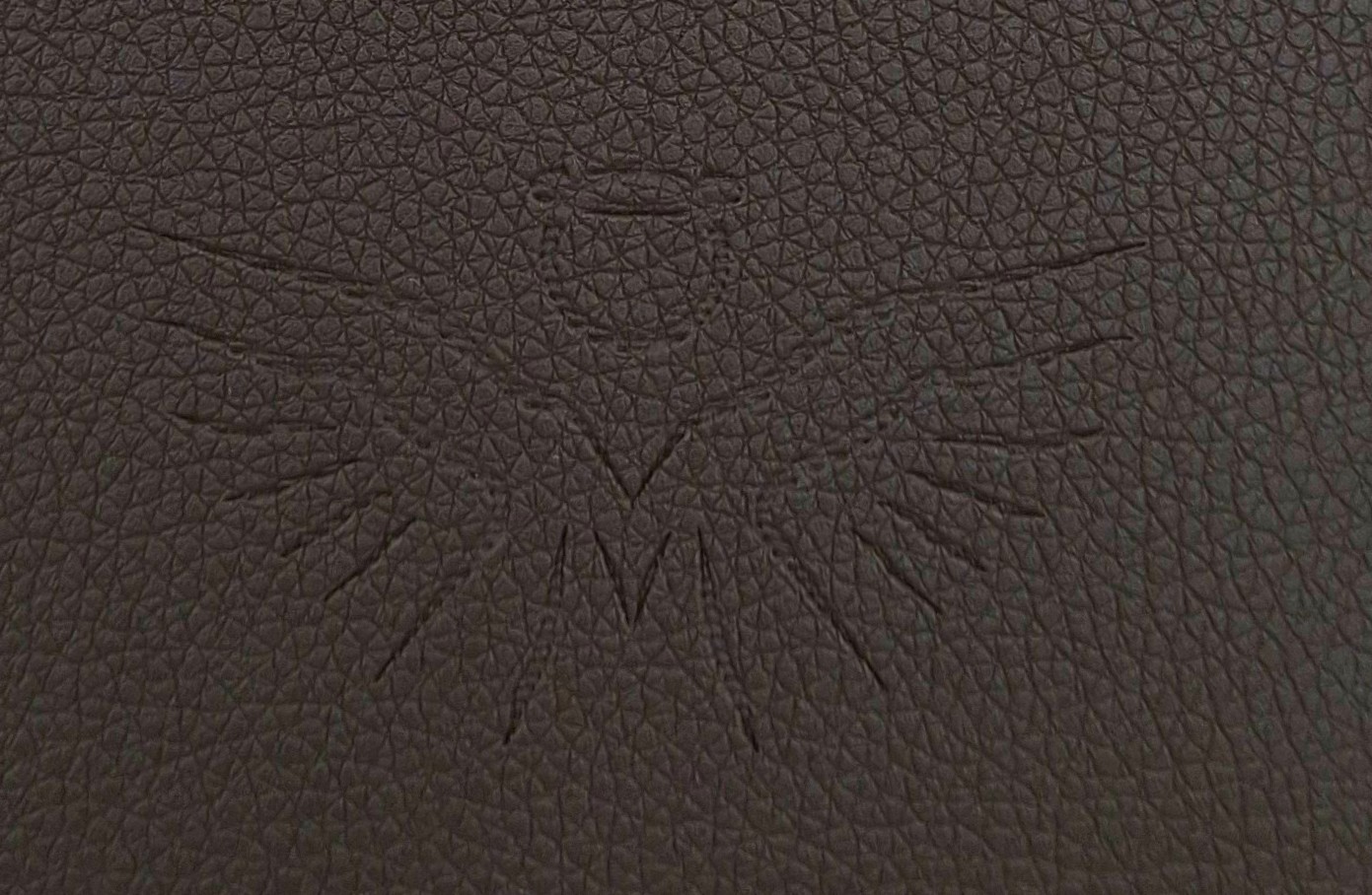 Oprawa / Okładka MAKAJUTO z suwakiem na Biblię "z rybką" (ANIOŁ) - kolor ciemny brąz