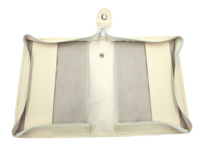 Oprawa / Okładka MAKAJUTO z suwakiem na Pismo Święte DUŻE "z gołębicą" (ANIOŁ) - kolor ECRU