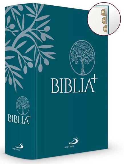 BIBLIA PLUS. Pismo Święte czytane metodą skrutacji - oprawa twarda z paginacją, turkusowa