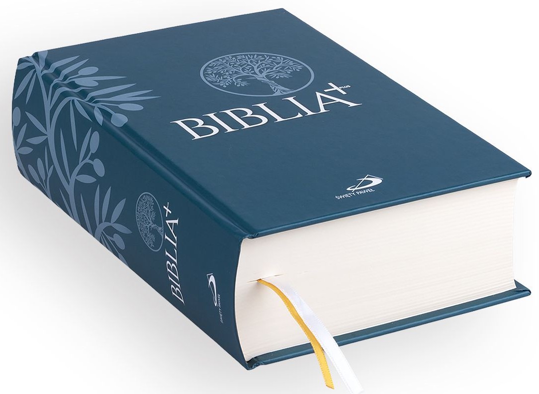 BIBLIA PLUS. Pismo Święte czytane metodą skrutacji - oprawa twarda z paginacją, turkusowa