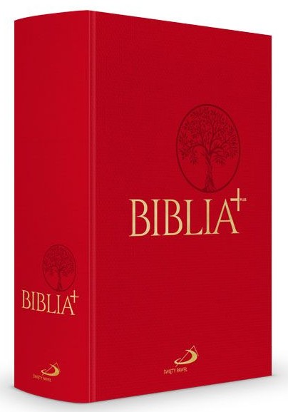 BIBLIA PLUS. Pismo Święte czytane metodą skrutacji - oprawa twarda, płótno, czerwona