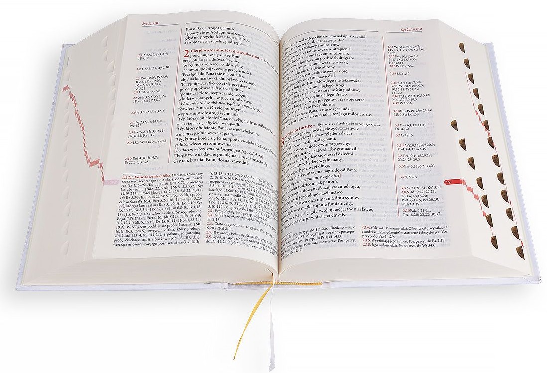 BIBLIA PLUS. Pismo Święte czytane metodą skrutacji - oprawa twarda z paginacją, płótno, biała