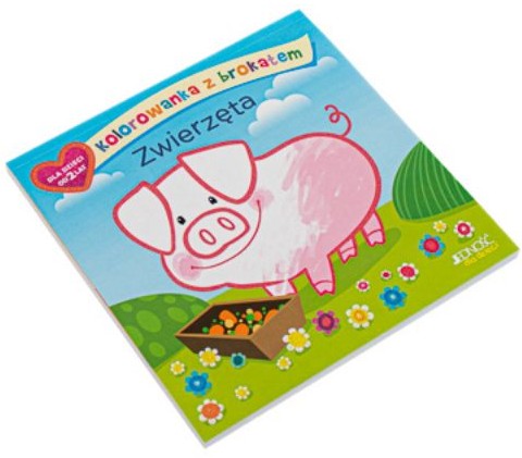 Kolorowanka z Brokatem: Zwierzęta - Ola Makowska