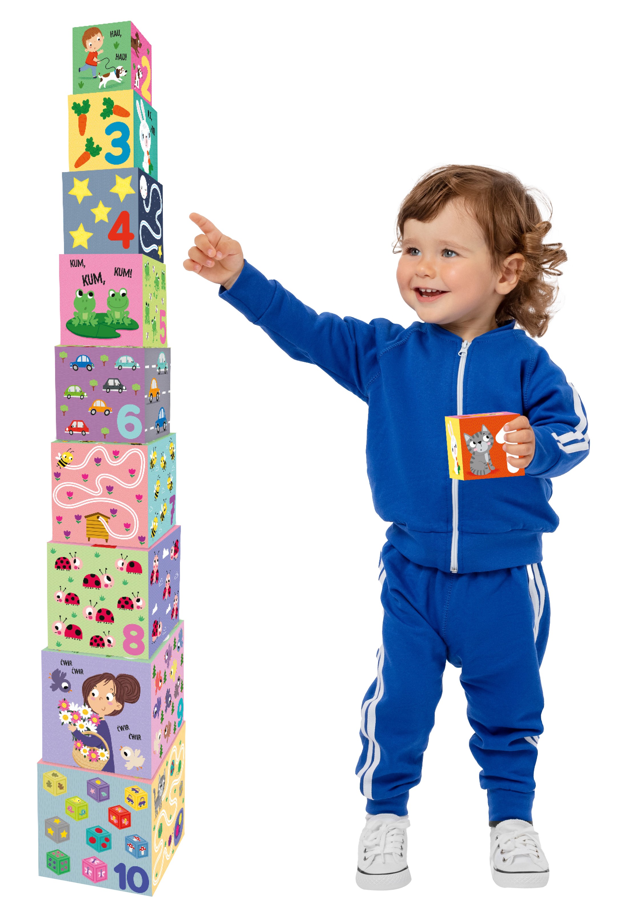 PUDEŁKA BAWIDEŁKA. Zestaw: 10 pudełek i kartonowa książeczka