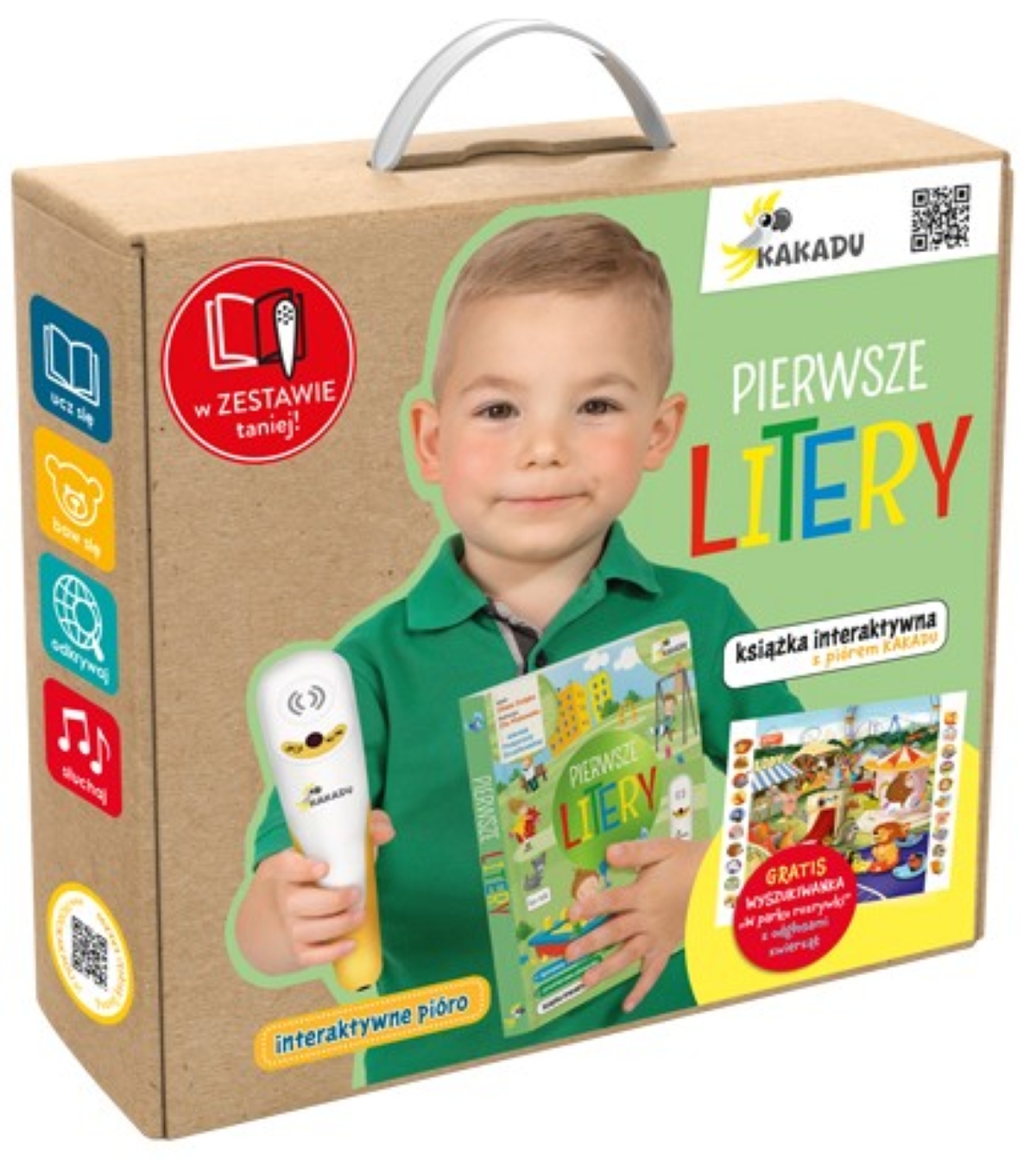 KAKADU: Mówiąca książka interaktywna "Pierwsze litery" + PIÓRO  - Oliwia Dulęba
