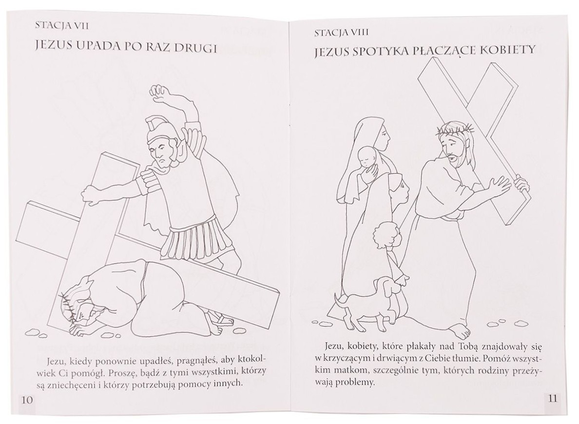 DROGA KRZYŻOWA. Kolorowanka z zadaniami - Praca zbiorowa