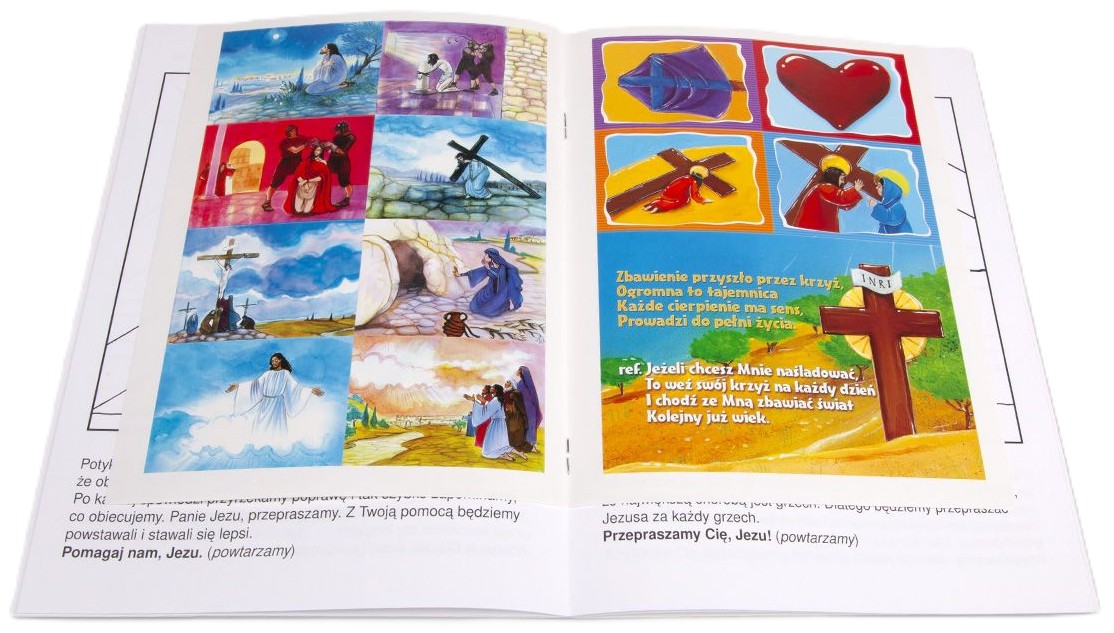 Droga krzyżowa. Kolorowanka z naklejkami - Rozważania bp Antoni Długosz