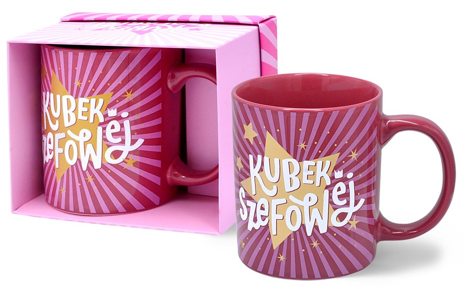 Kubek kukartka TOP BOSS "KUBEK SZEFOWEJ" 300 ml TPB-003