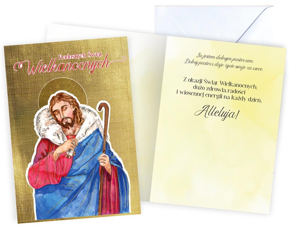 Karnet z kopertą - Wielkanoc: "Radosnych Świąt Wielkanocnych" PP-2286