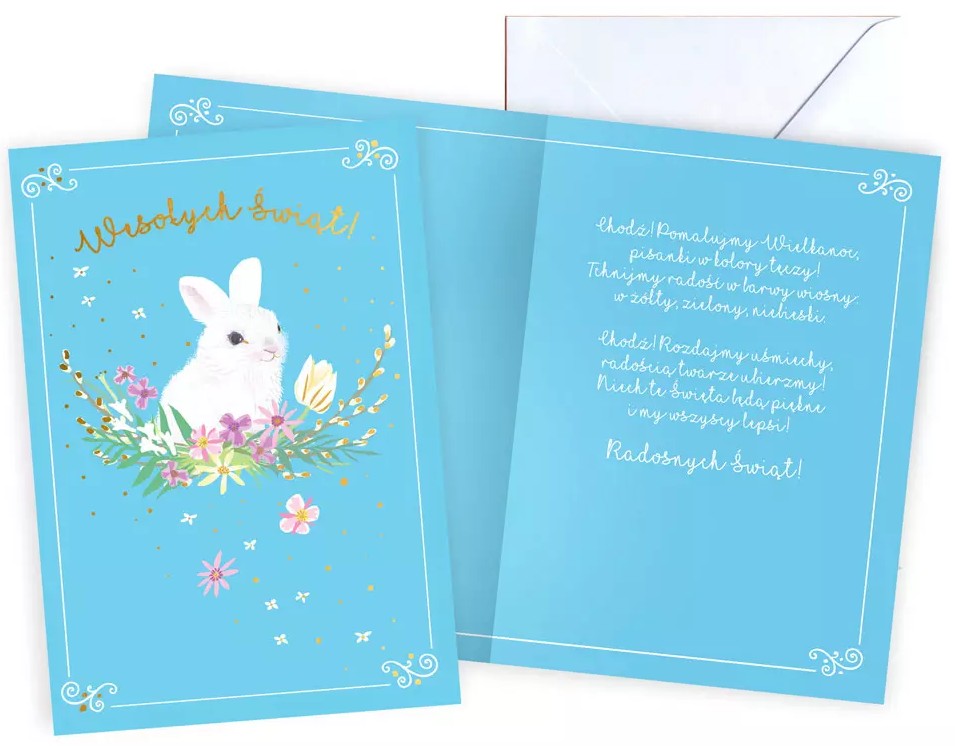 Karnet z kopertą - Wielkanoc: "Wesołych Świąt!" PP-2252