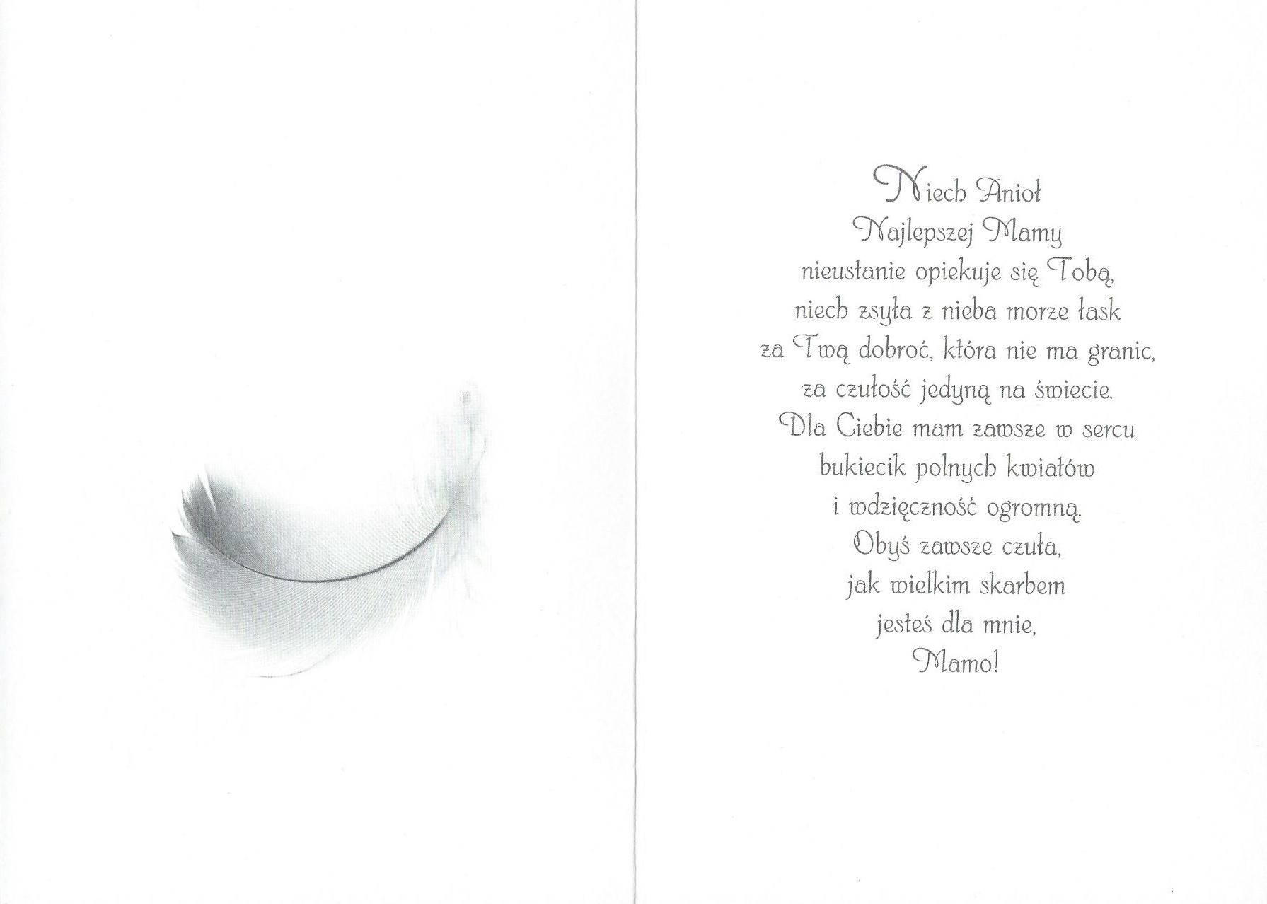 Karnet z kopertą: Z ANIOŁAMI 21. Posyłam Ci Anioła Najlepszej Mamy