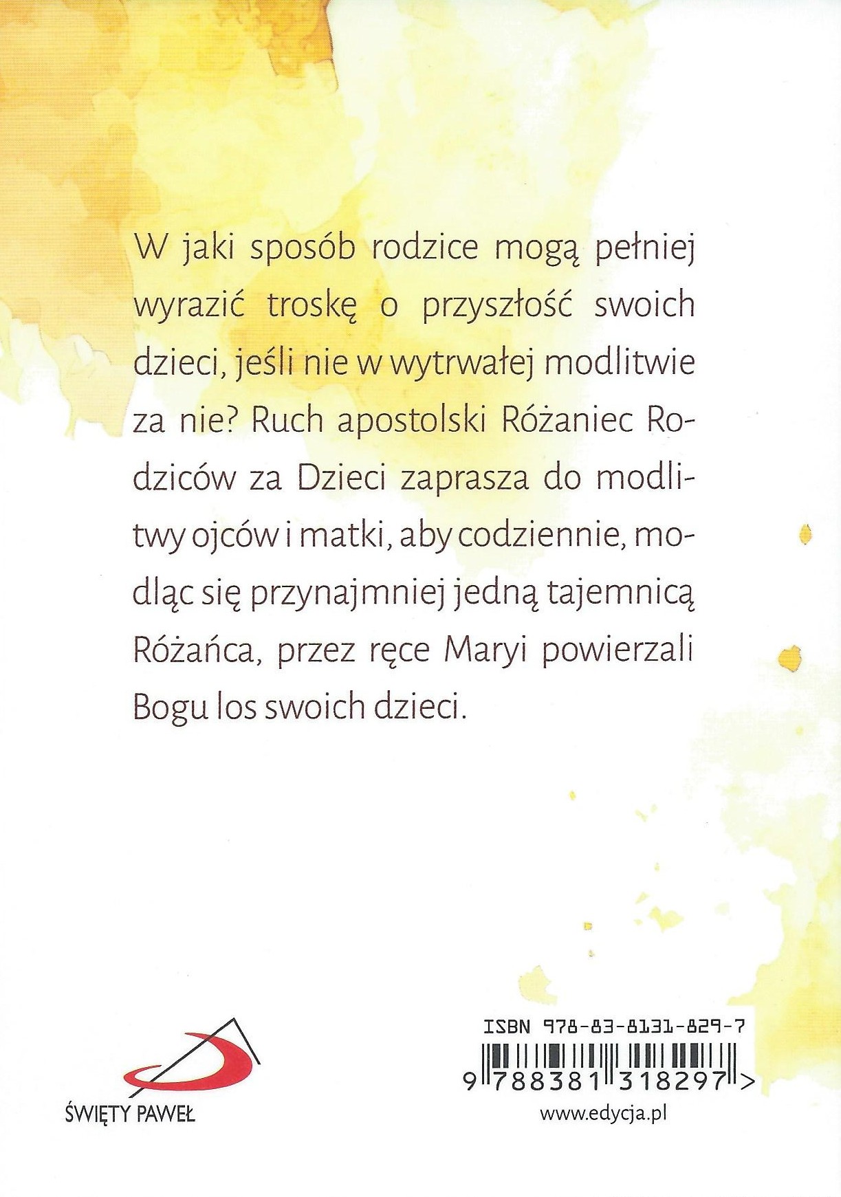 RÓŻANIEC rodziców za DZIECI - s. Bożena Maria Hanusiak pust.