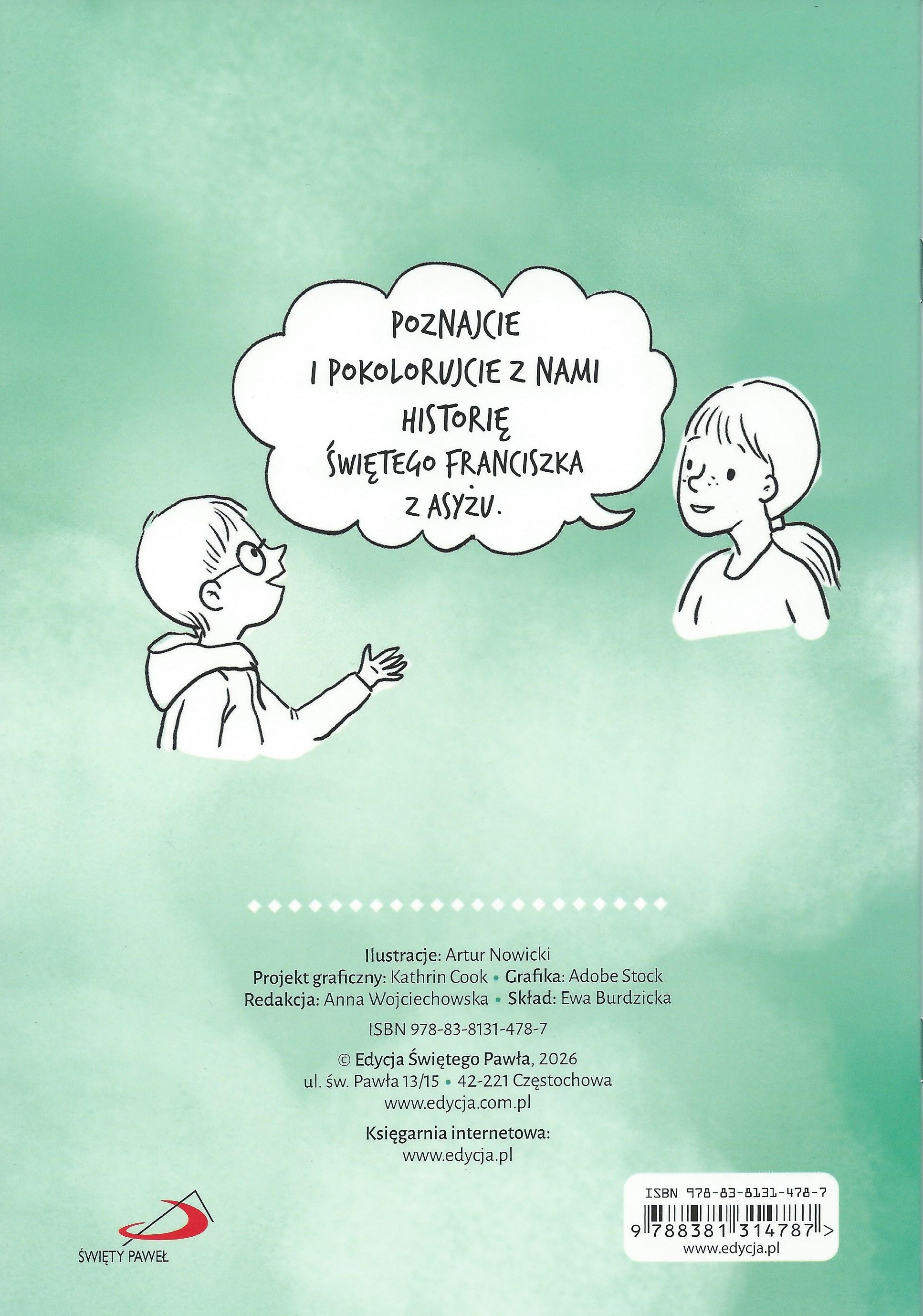 Kolorowanka / komiks: ŚWIĘTY FRANCISZEK z ASYŻU - Praca zbiorowa