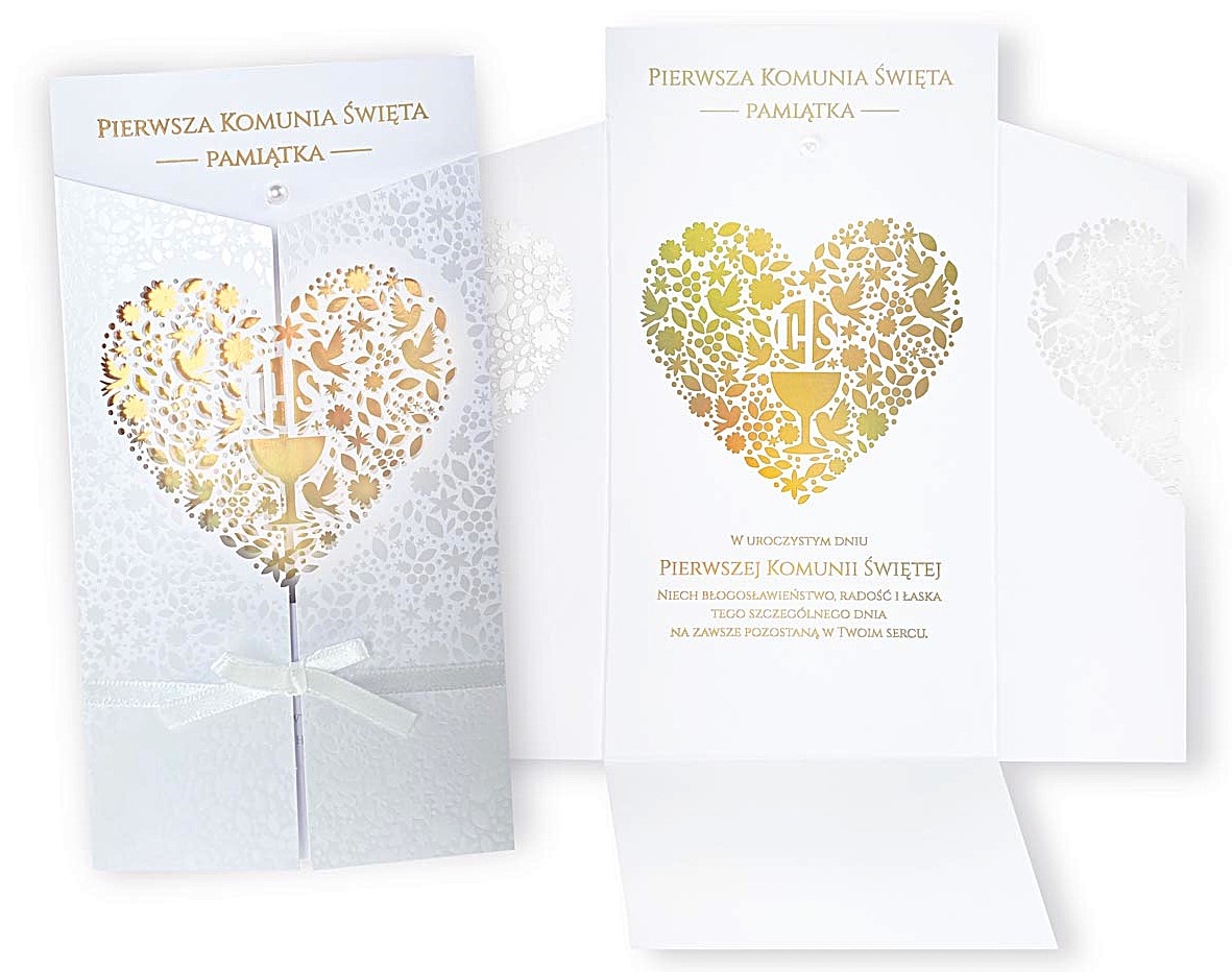 Karnet z kopertą: Pamiątka Pierwszej Komunii Świętej PM-218