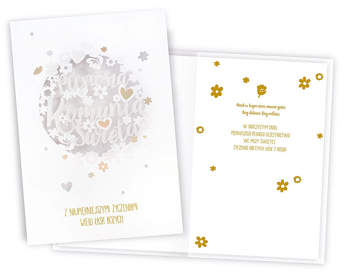 Karnet z kopertą: Pamiątka PIERWSZEJ Komunii Świętej KPE-0164