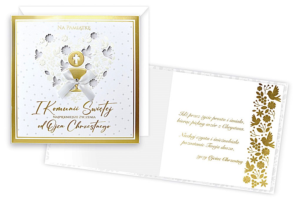 Karnet z kopertą: Pamiątka PIERWSZEJ Komunii Świętej KPE-0182