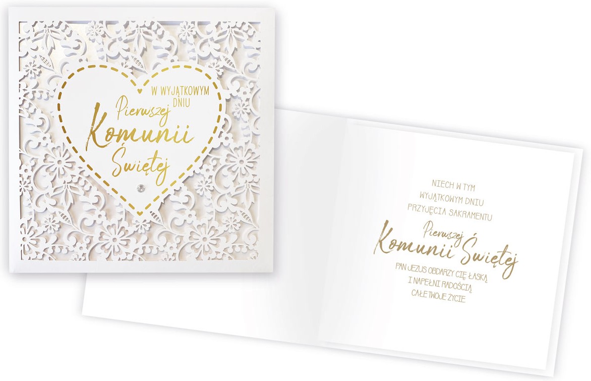 Karnet z kopertą: Pamiątka PIERWSZEJ Komunii Świętej KPE-0158