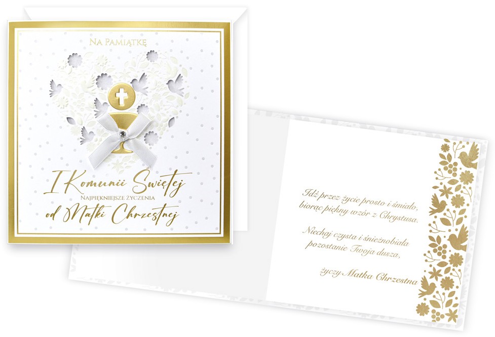 Karnet z kopertą: Pamiątka PIERWSZEJ Komunii Świętej KPE-0190