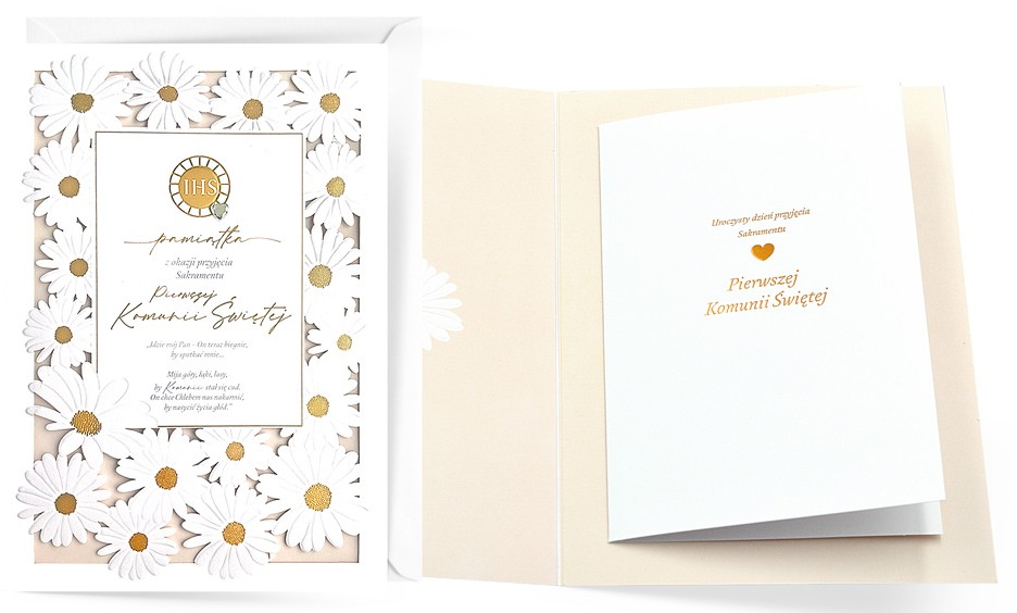 Karnet z kopertą: Pamiątka PIERWSZEJ Komunii Świętej KPE-0220