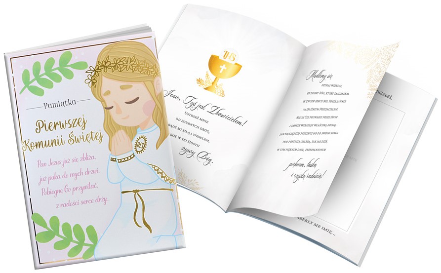 Pamiątka Pierwszej Komunii Świętej PMB-0066 (dla dziewczynki)