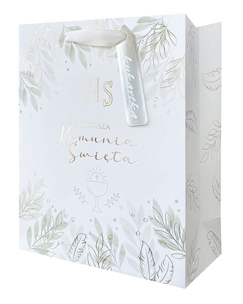 Torba prezentowa Komunia 26x32x13 cm QPL-116 wzór 1