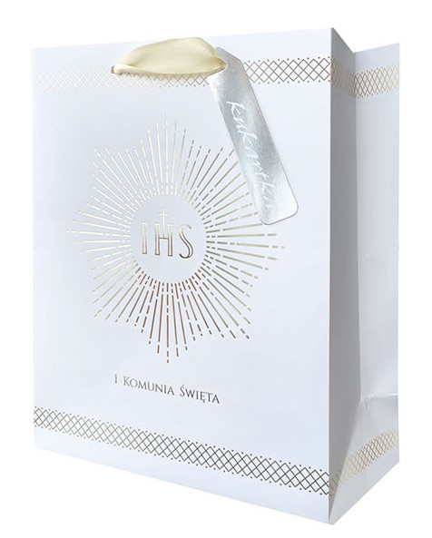 Torba prezentowa Komunia 26x32x13 cm QPL-116 wzór 4