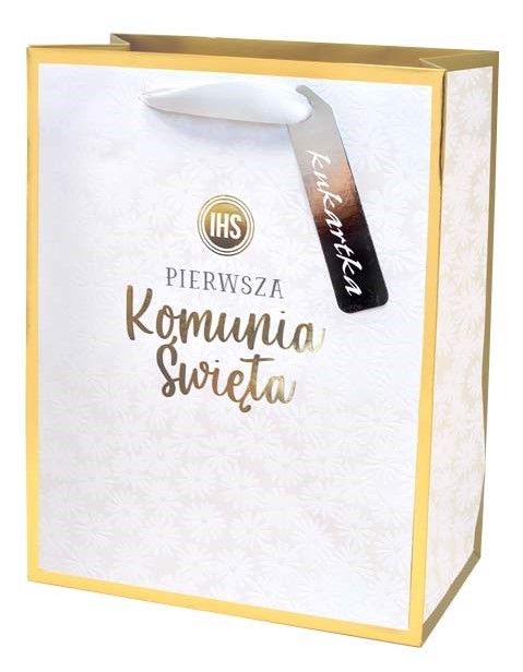 Torba prezentowa Komunia 26x32,3x12,5 cm QPL-127 wzór 3