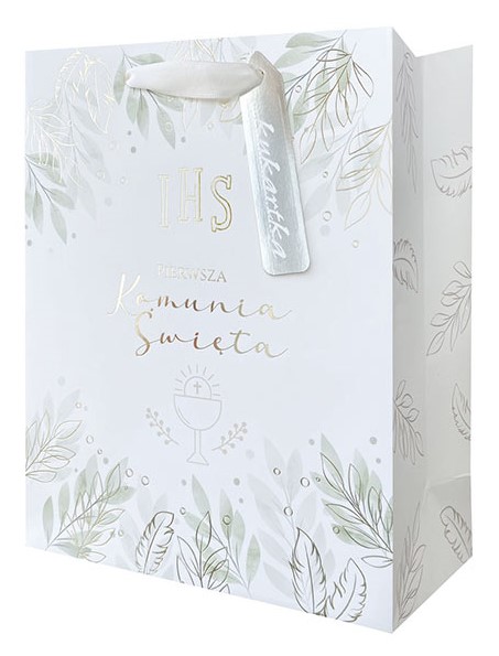 Torba prezentowa Komunia 18x10x23 cm QPM-112 wzór 1