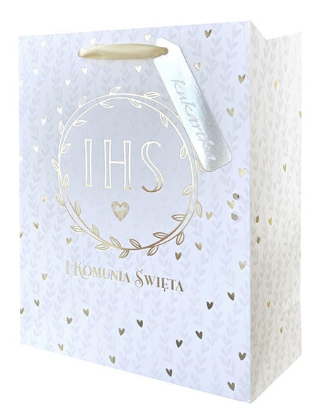 Torba prezentowa Komunia 18x10x23 cm QPM-112 wzór 3
