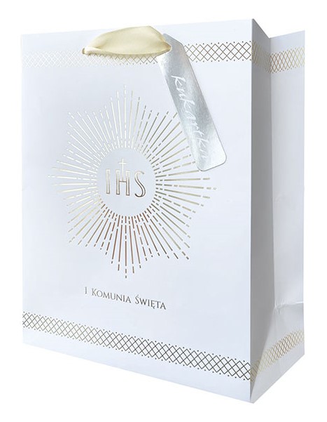 Torba prezentowa Komunia 18x10x23 cm QPM-112 wzór 4