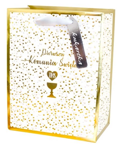 Torba prezentowa Komunia 18x10x23 cm QPM-123 wzór 2