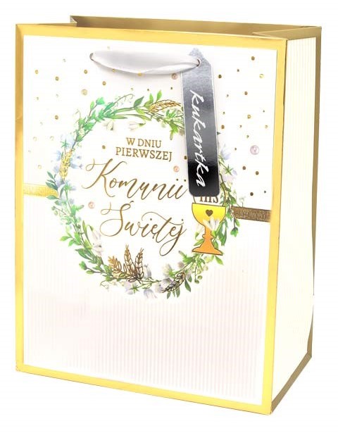 Torba prezentowa Komunia 33x45,6x15 cm QPXL-076 wzór 1