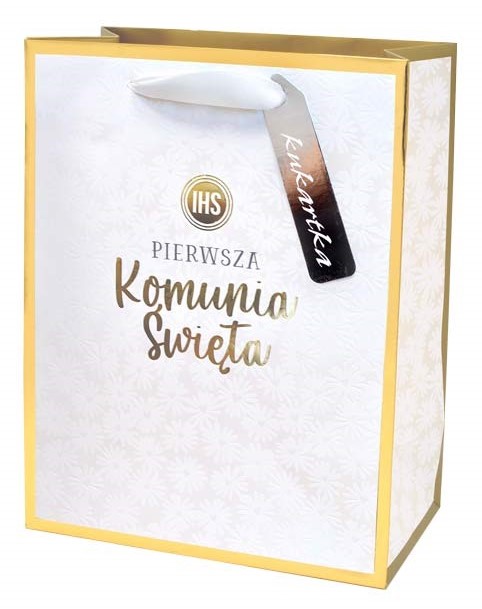 Torba prezentowa Komunia 33x45,6x15 cm QPXL-076 wzór 3