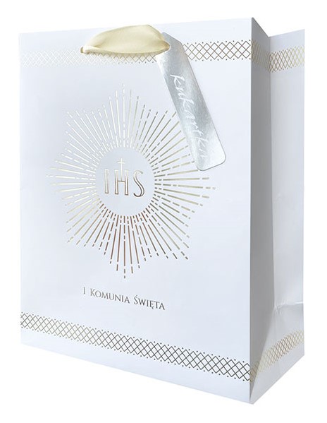 Torba prezentowa Komunia 30x42x15 cm QPXL-071 wzór 4