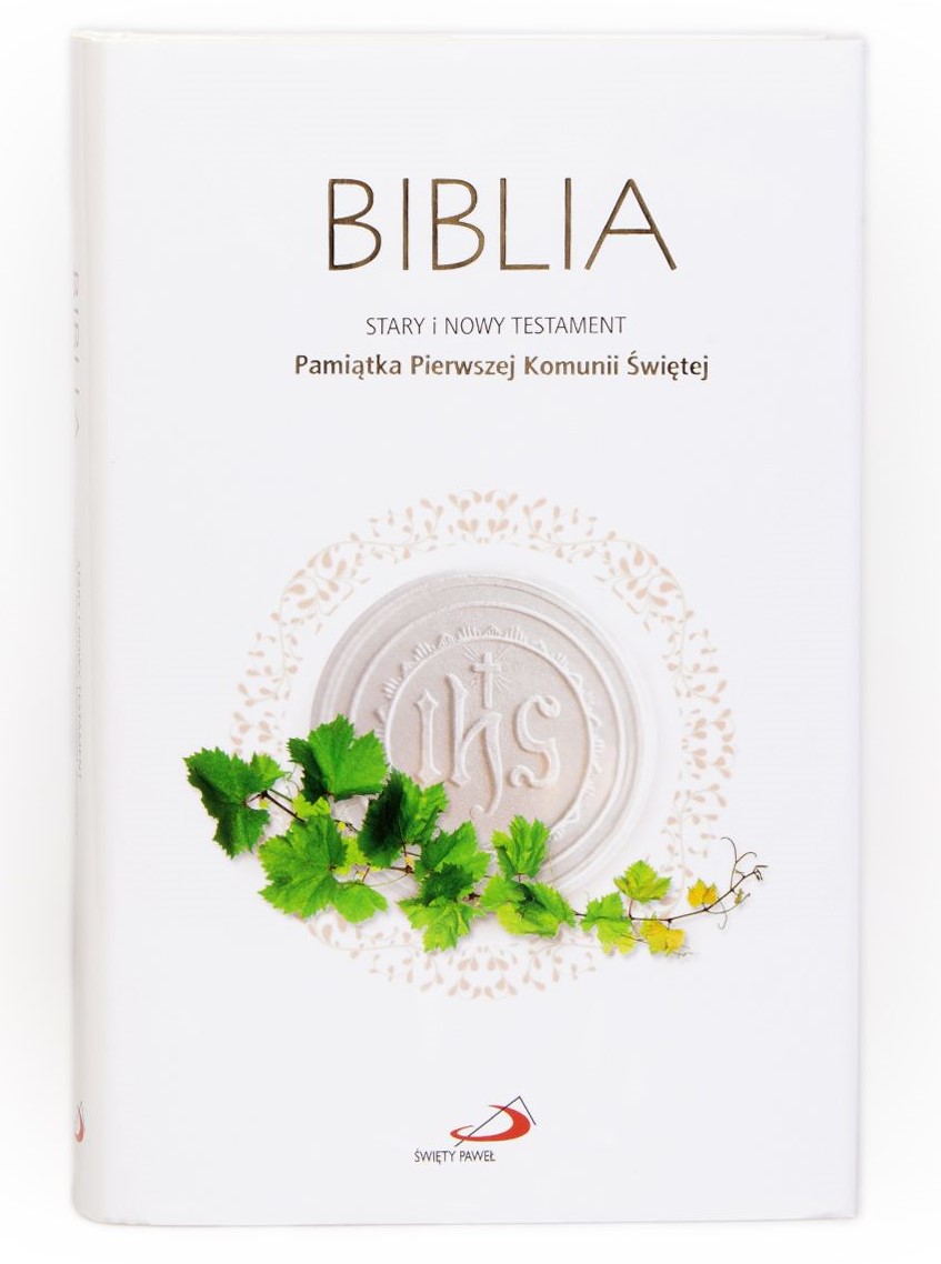 BIBLIA STARY i NOWY TESTAMENT "z rybką" - Pamiątka Pierwszej Komunii Świętej