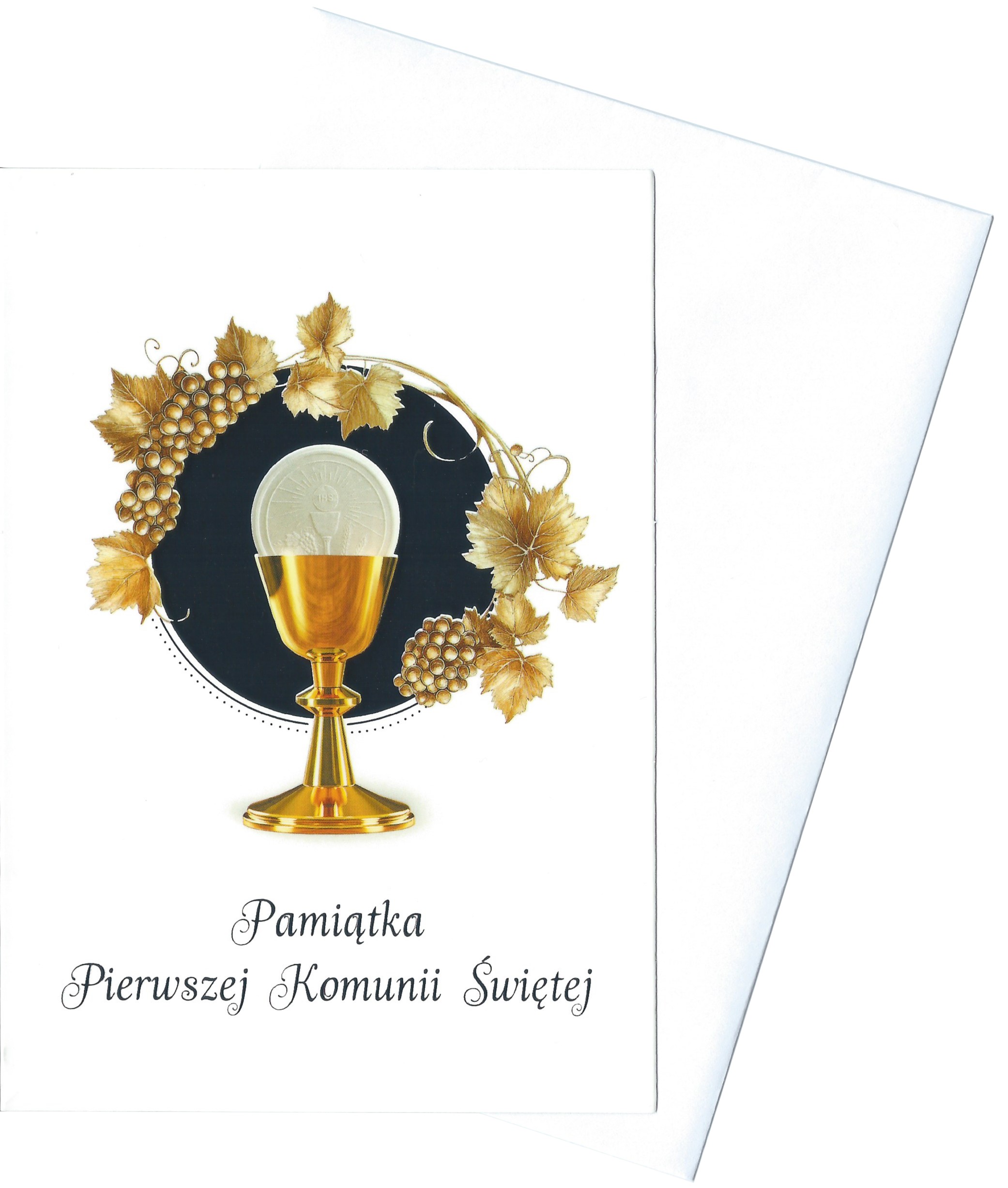 Karnet z kopertą komunijny: Chleb Życia 1 - cytat św. Jana Pawła II