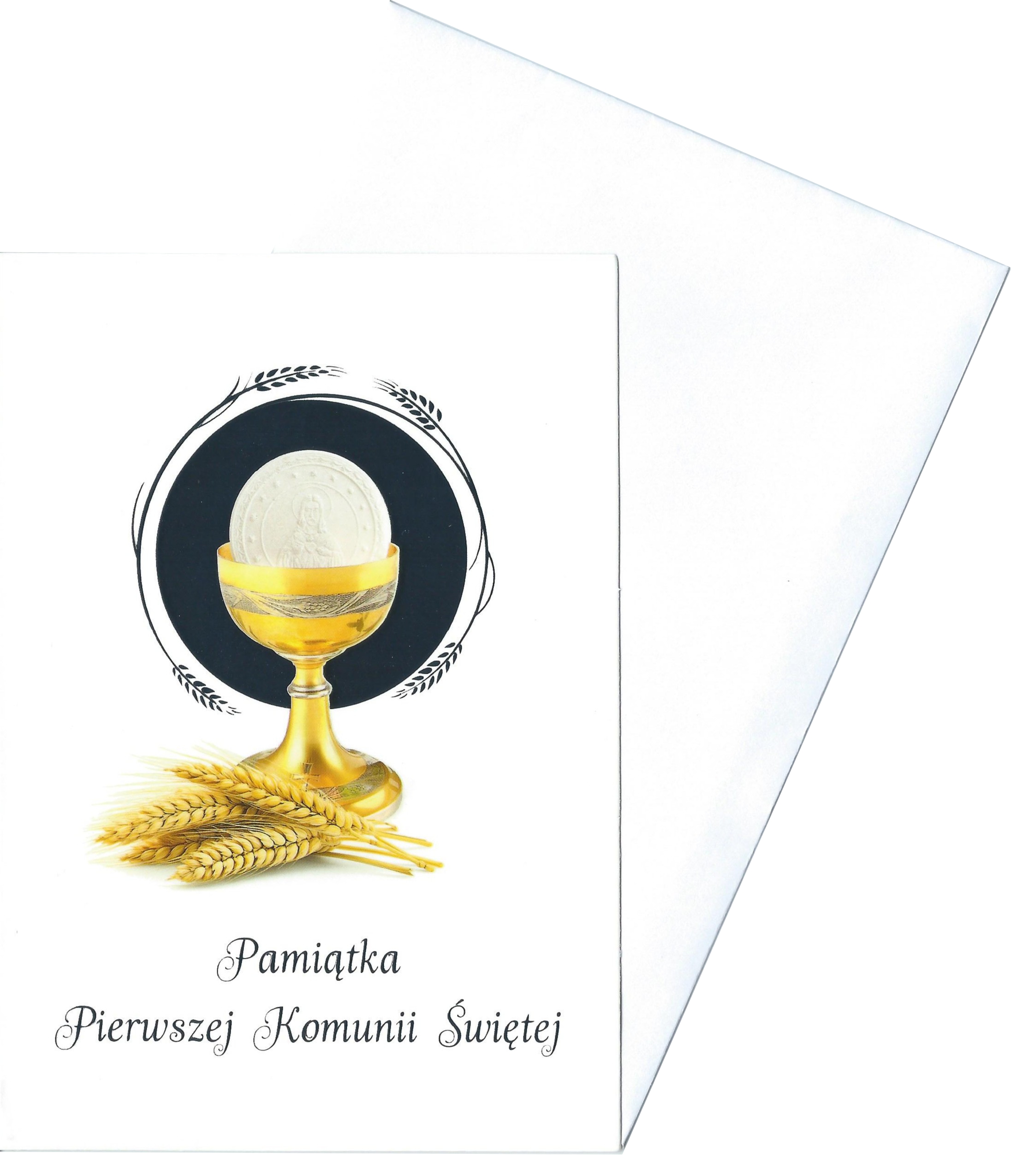 Karnet z kopertą komunijny: Chleb Życia 3 - cytat św. Karola Acutisa