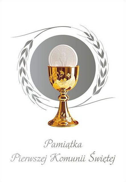 Karnet z kopertą komunijny: Chleb Życia 4 - cytat św. Teresy z Lisieux