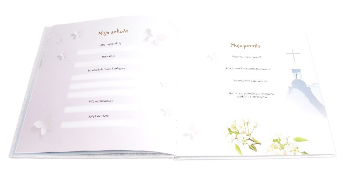 Niebo jest w sercu mym - PAMIĄTKA PIERWSZEJ KOMUNII ŚWIĘTEJ (z okienkiem)