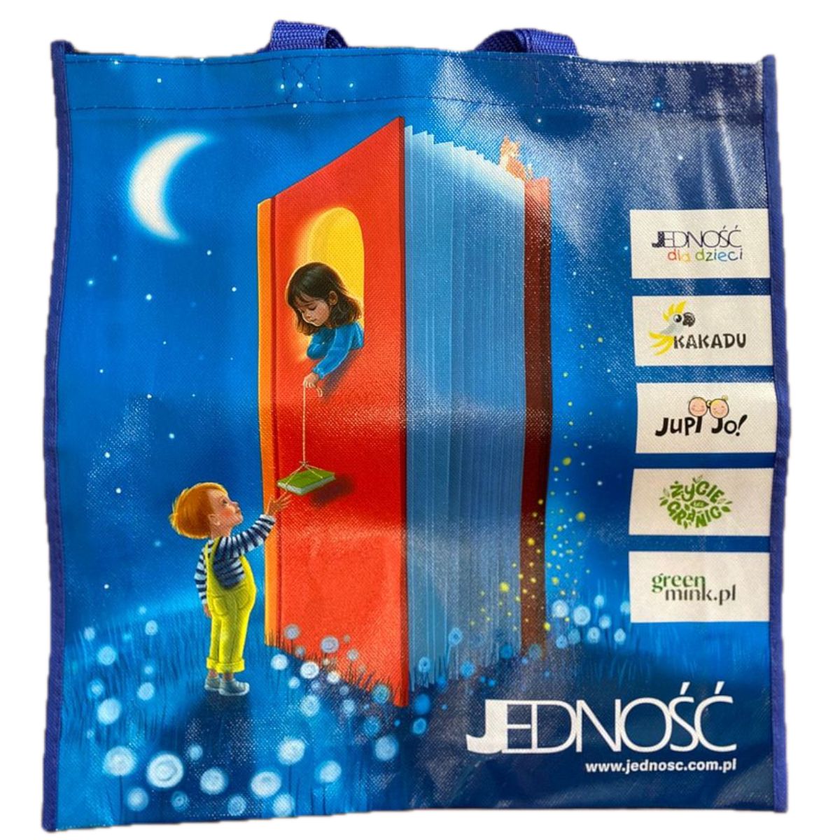 Torba zakupowa JEDNOŚĆ: DZIEŃ I NOC (wymiary: 40x36,5x7 cm)